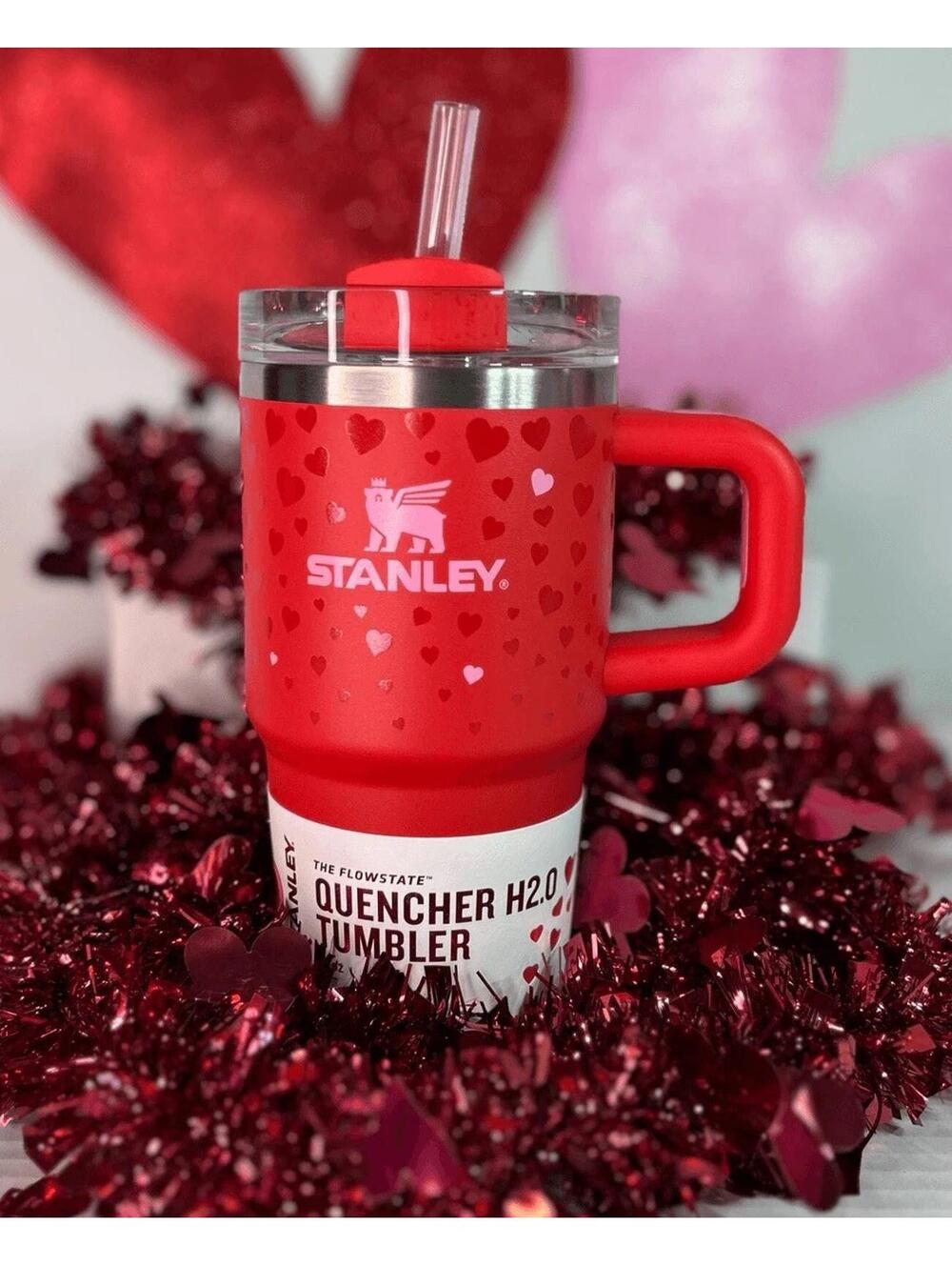 Stanley Target Exclusive Valentine’s Day 2025 Ruby Hearts 20oz H2O Tumbler